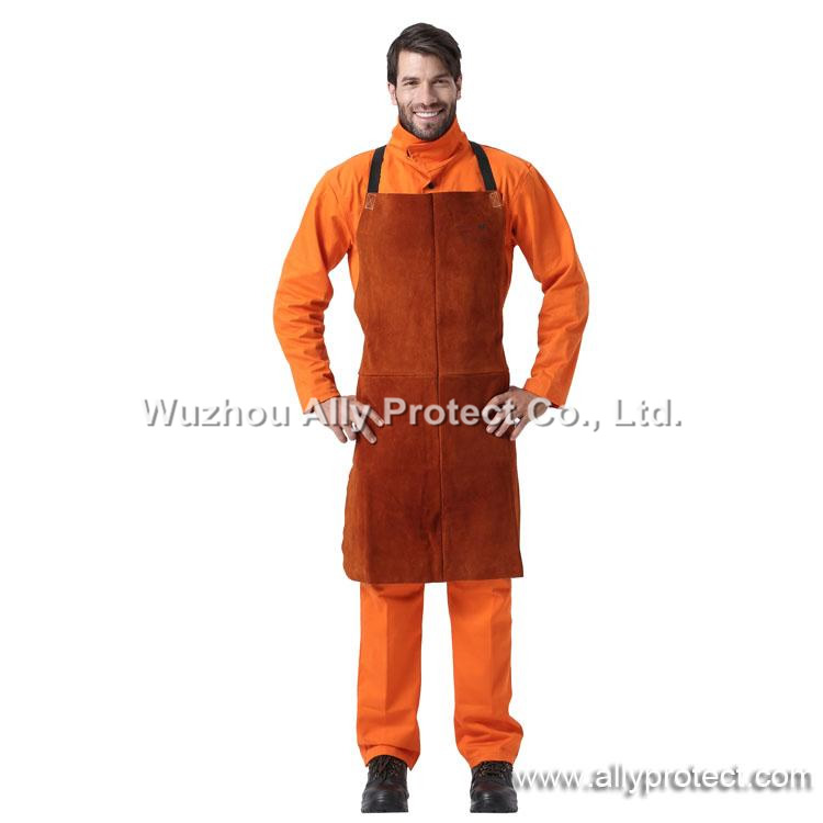 AP-6300 Coffee Leather Full Bib Apron